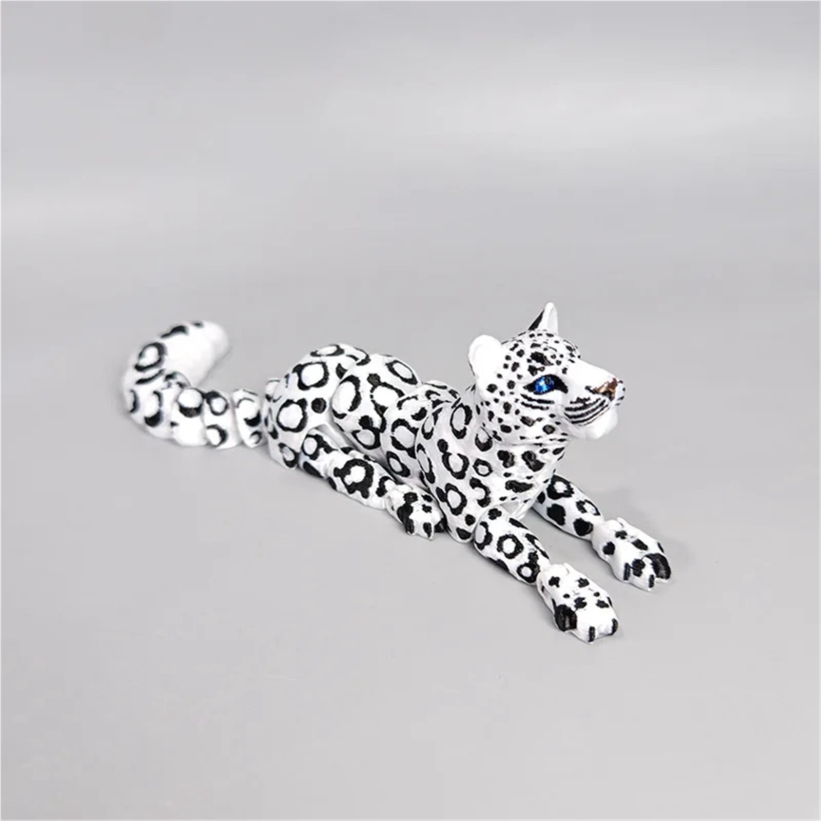 1pc 3D Printed Simulation Snow Leopard Joint Movable Ornament Figurine ...