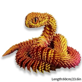 1pc 3D Printed Snake Desktop Articulated Snake Collectibles Creative Snake Model Sensory Desktop Ornament