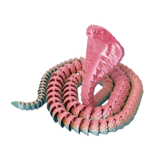 1pc 3D Printed Snake Fidget Flexible Joints Executive Desk Home Office Decor, Gifts