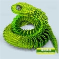 thumbnail image 1 of 1pc 3D Printed Snake Movable Joint Simulation Snake Figurine Creative Home Office Desktop Ornament, 1 of 2