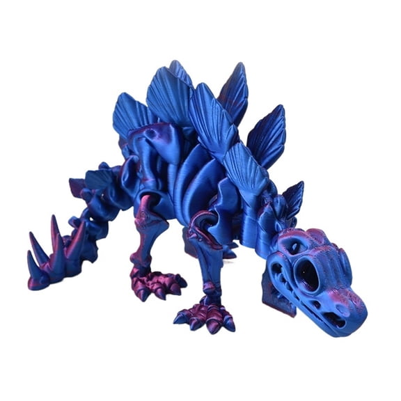 1pc 3D Printed Sword Dragon Dinosaur Movable Joint Fidget Rotatable Articulated Desktop Ornament Adults Craft Birth Gift