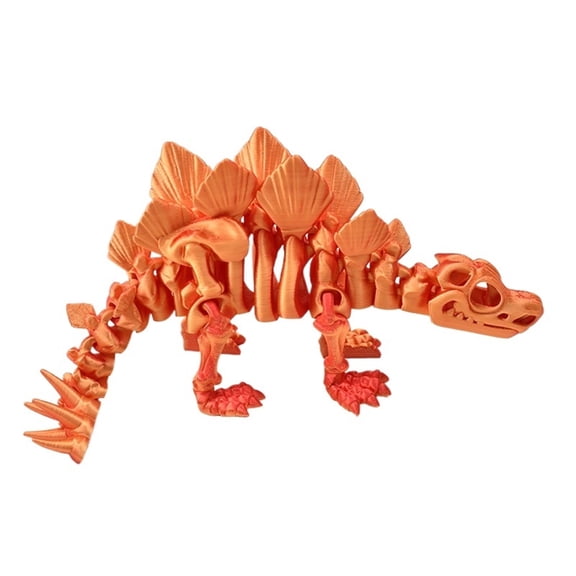 1pc 3D Printed Sword Dragon Dinosaur Movable Joint Fidget Rotatable Articulated Desktop Ornament Adults Craft Birth Gift