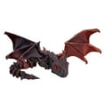 thumbnail image 1 of 1pc 3D Printed Winged Carriage Dragon Figurine With Random Eyes, Art Deco Resin Dragon Sculpture, Tabletop Animal Theme Decor 30CM, 1 of 5