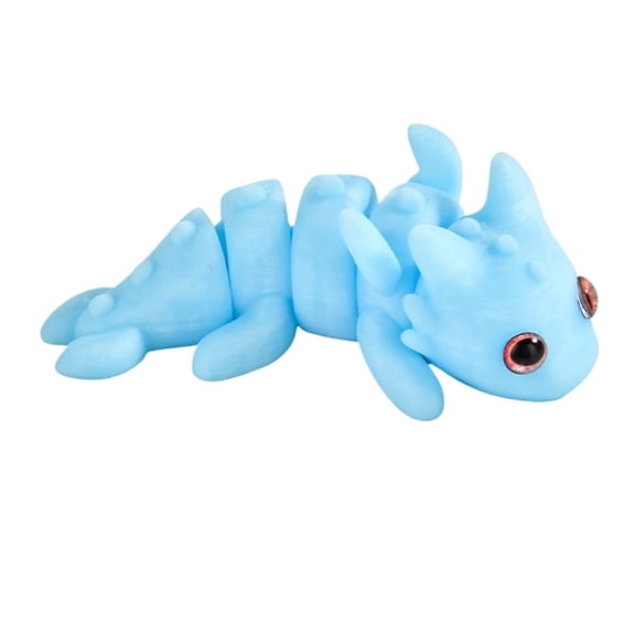 1pc 3D Printing Giant Salamander Figures Multi-joint Movable Simulation Eyes For Home Accessories Gift Living Room Decoration