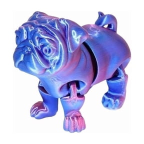 1pc 3D Printing Novelty Creative Pitbull Model Desktop Decorative Ornament Colourful Animal Crafts Birthday Gift