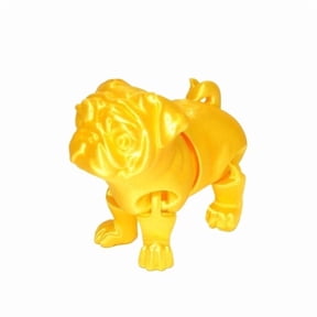 1pc 3D Printing Novelty Creative Pitbull Model Desktop Decorative Ornament Colourful Animal Crafts Birthday Gift