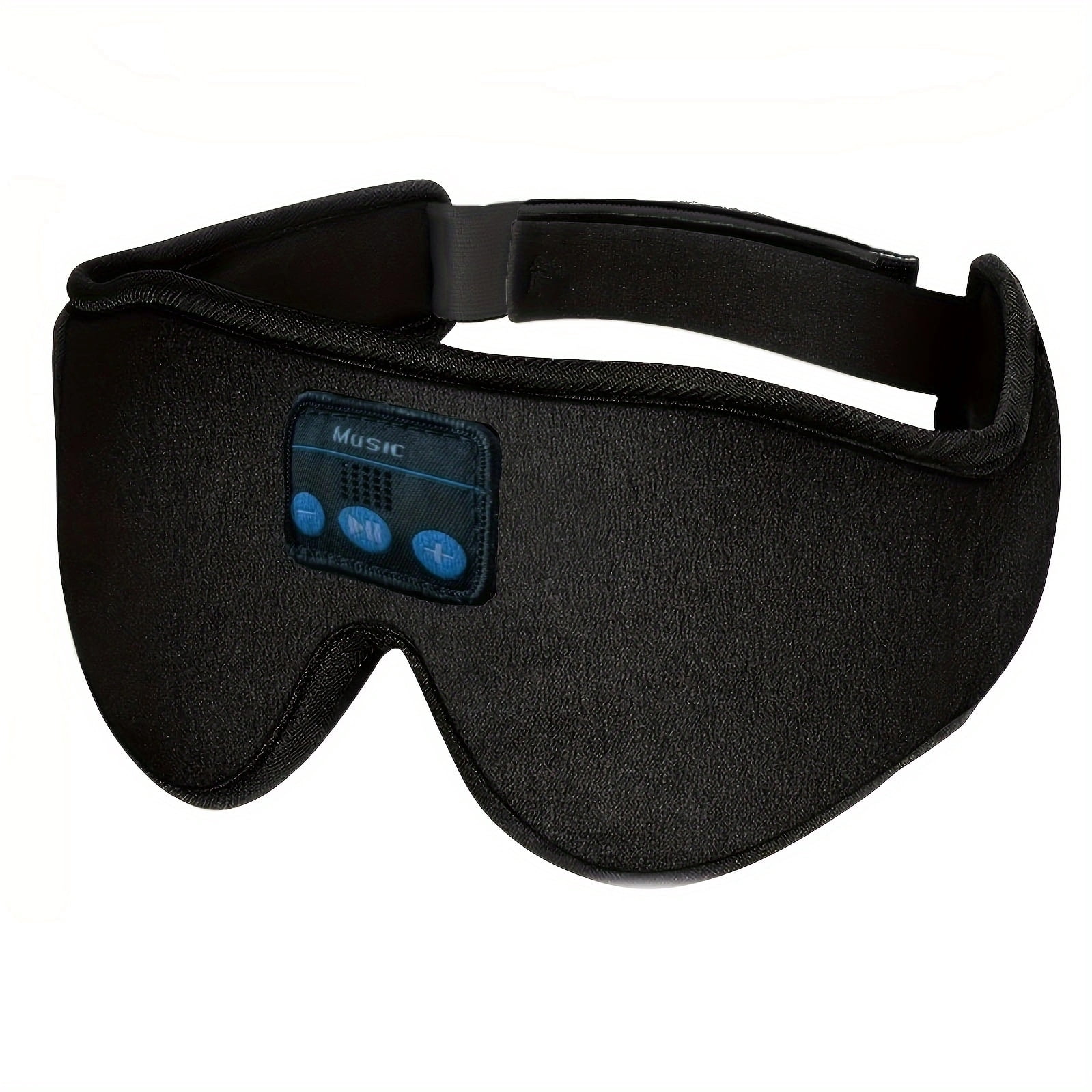 1pc 3D Wireless Sleep Mask with 5.2 BT Earphones, best sleeping mask, tpye-c charging cable inside, Wireless Music Eye Mask for men&women