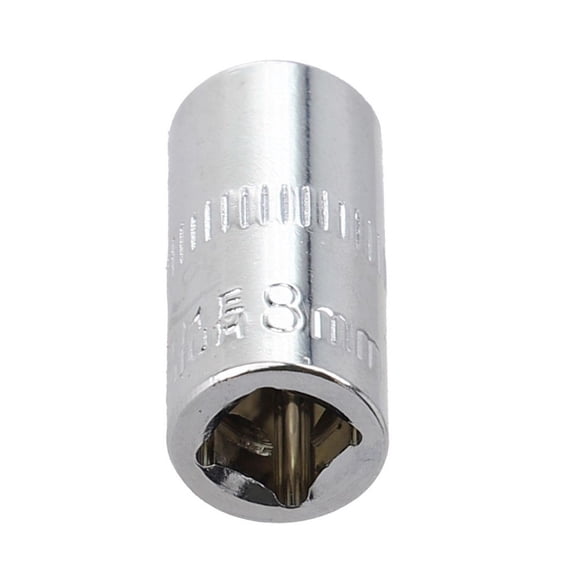 1pc 4-14mm 1/4in Head Hex Keys Socket Wrench Metric Double End Hexagons Sleeve