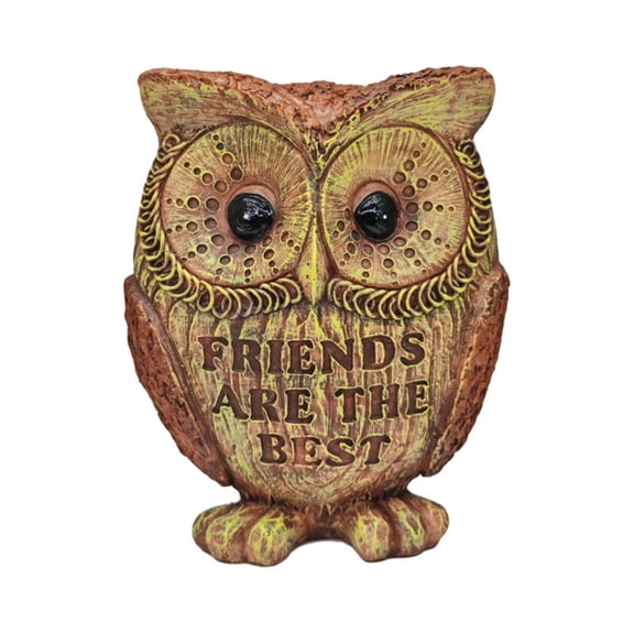 1pc 4.72 Inch Resin Owl Statue Ornament, Home Decor Figurine for Desk, Computer Table, Living Room, Dining Room, Bedroom Decoration, Perfect Gift for Owl Lovers