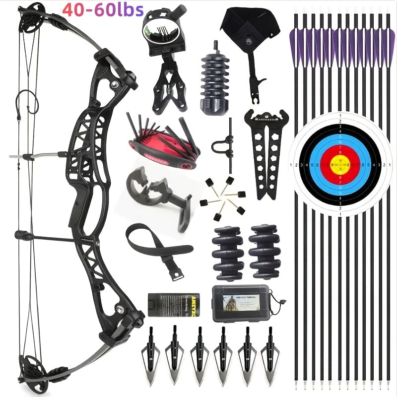 1pc 40-60lbs Composite Bow Outdoor Hunting Archery Special Compound Bow Alloy Composite Bow Compound Bow Set Bow & Arrow Accessories