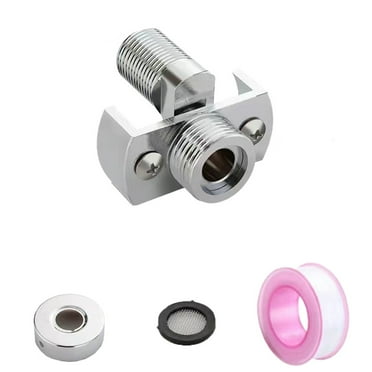 1pc 40 Degree Adjustable Faucet Angled Curved Foot Wall Mounted Faucet Adapter Home Kitchen Bathroom Replacement Parts