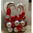 thumbnail image 1 of 1pc 40inch Giant Hollow Heart Shape Foil Balloons for Valentines day/Wedding Party decorations big size red heart helium globos, 1 of 6