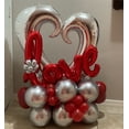 thumbnail image 1 of 1pc 40inch Giant Hollow Heart Shape Foil Balloons for Valentines day/Wedding Party decorations big size red heart helium globos, 1 of 6