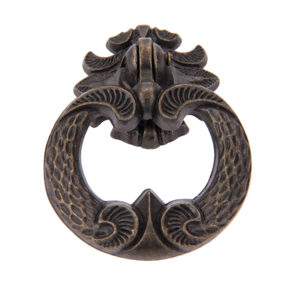1pc 44x61mm Vintage Cabinet Knobs and Handles Antique Furniture Handle Kitchen Drawer Wardrobe Cupboard Door Ring Pull Knobs