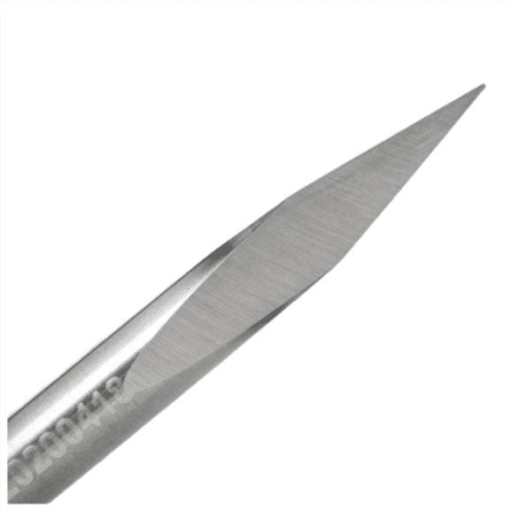 1pc 45 Degrees Milling Cutter 3.175mm Shank Tip Carving Cutter Tungsten Carbide Router Bit PCB 3D Engraving Bit,1 x Carving Knife,As Shown