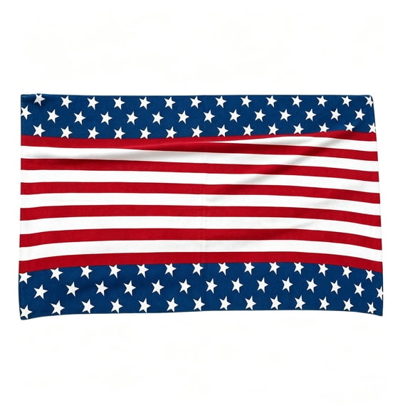 1pc 4th of July Stars Patriotic Beach Towel, Independence Day Gift Quick Dry Sand Free Absorbent Bath Towel, Memorial Day Microfiber Lightweight Towel Pool Travel Camping Gym Swim 55" X 27", D