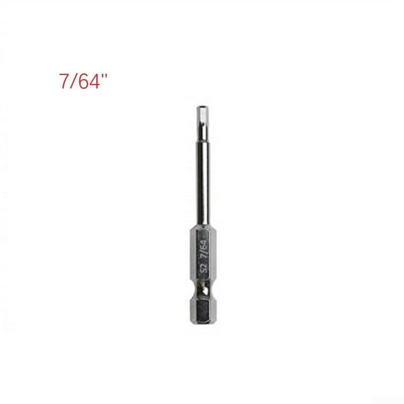 1pc 5/64—5/16inch Imperial Hex Screwdriver Bit Wrench Drill Bit Magnet Tip 50mm