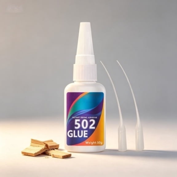 1pc 502 Instant Quick Dry Super Glue, Cyanoacrylate Strong Adhesive, Fast Bond Liquid Glue for Rubber, Metal, Faux Leather and Office Daily Supplies