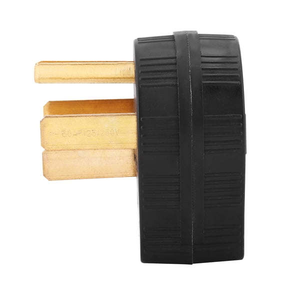 1pc 50A 125/250V Straight Blade Angle Four Pin US Plug NEMA 14-50P