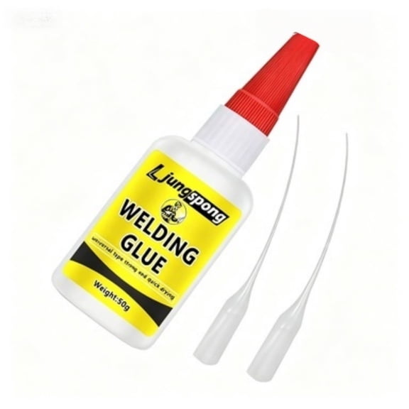1pc 50ml High Strength Oily Super Glue, Universal Soldering Flux Adhesive, Clear Crazy Craft Glue for Plastic, Wood, Ceramics, Metal and Faux Leather Repair