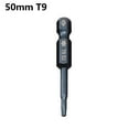 thumbnail image 1 of 1pc 50mm Blue Magnetic Torx Screwdriver Bits Set Electric Screwdriver T5-T40, 1 of 5
