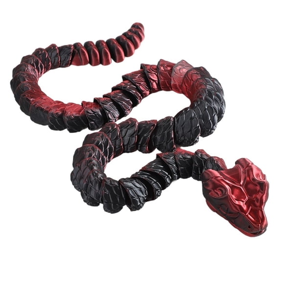 1pc 53cm 3D Printed Gradient Little Snake Creative Simulation Model Figurine For Home Accessories Gift Living Room Decoration