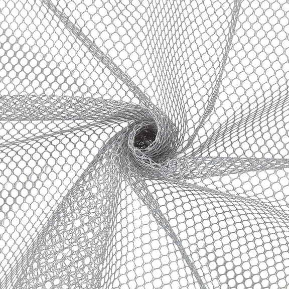 1pc 59 Inch Gray Netting Mesh Fabric Weave Net Fabric by The Yard Polyester Voile Breathable Solid Soft Fishnet Sheer Tulle Cloth for Sewing Making Crafts Costumes Garments Backpack Home Decor Gray
