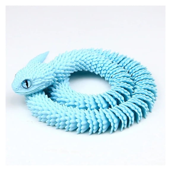 1pc 60cm 3D Printed Snake Movable Joint Simulation Snake Action Figures Home Office Desktop Ornament Birthday Gifts