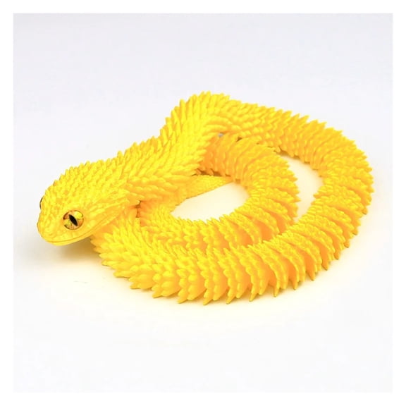 1pc 60cm 3D Printed Snake Movable Joint Simulation Snake Action Figures Home Office Desktop Ornament Birthday Gifts