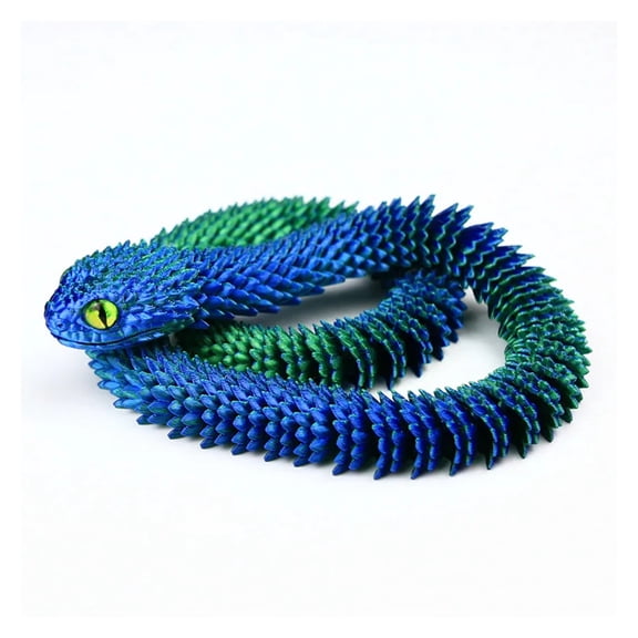1pc 60cm 3D Printed Snake Movable Joint Simulation Snake Action Figures Home Office Desktop Ornament Birthday Gifts