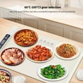 thumbnail image 1 of 1pc 60cm Kitchen Gadgets Portable Food Warmers Roll Up Silicone Heating Mat for Food Foldable Electric Warming Tray US EU Plug (US Plug,Creamy White), 1 of 7