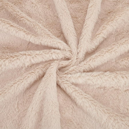 1pc 63x20 Inch Short Hair Faux Fur Fabric Antique White Pre-Cut Craft Fur Fabric Shaggy Fur Patches for Costumes Apparel Rugs Pillows Decorations