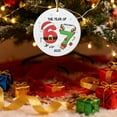 thumbnail image 1 of 1pc 67 Christmas Ornament, Funny 67 Small Acrylic Decorations for Christmas Tree, 67 Ornaments, Christmas Tree Decorations, Unique Christmas Gifts for Kids (A), 1 of 5