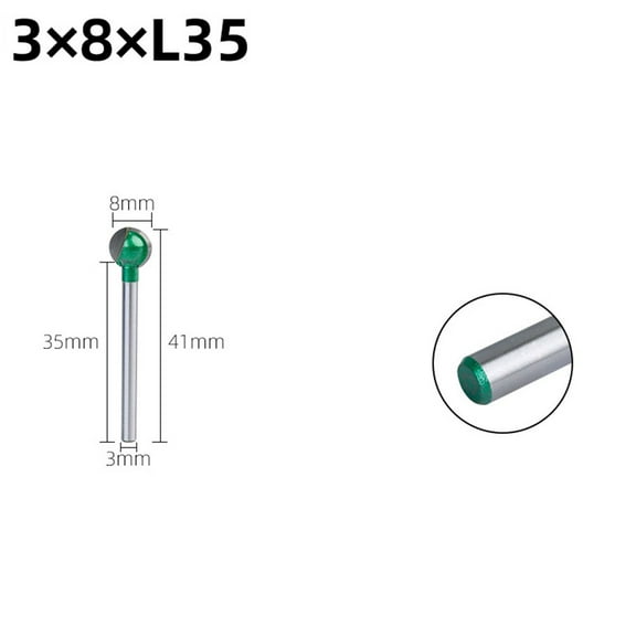 1pc 6mm Shank Ball Nose Round Carving Bit Cove CNC Milling Bit Polishing Engraving Carbide Router Bit For Woodworking Drill Bits