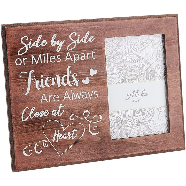 4x6 Aldis Best of Friends Photo Frame - Heart and Home Gifts and Accessories