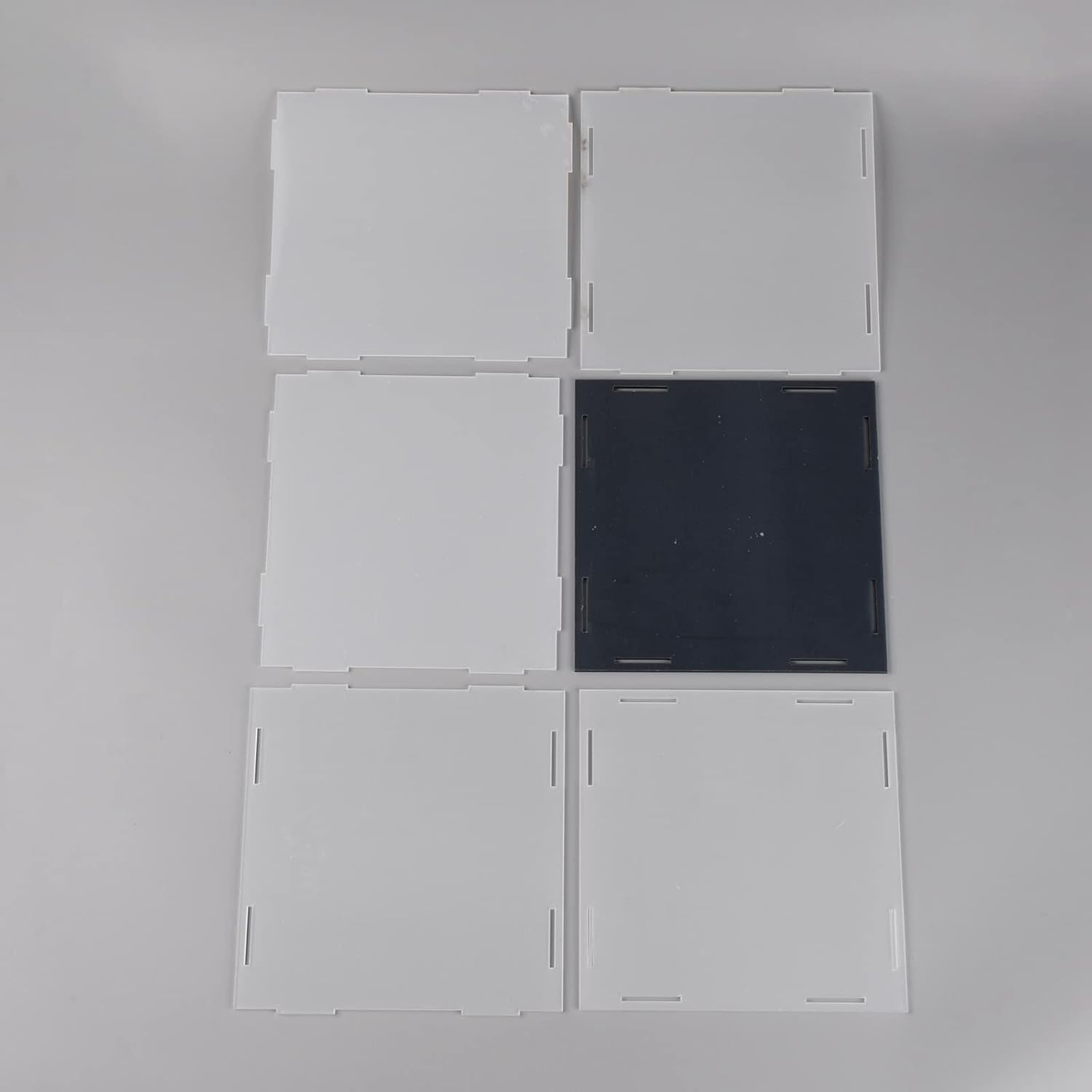 1pc 7.2x6.9inch Acrylic Display Box Square Display Case Assemble ...