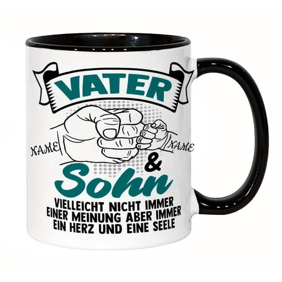 1pc 7 Color Ceramic Mug 11oz 325ml Water Soan Funny Design Microwave Ideal Father Son Daughter Reusable Hand Wash Only Coffee or Tea Coffee Bar Access