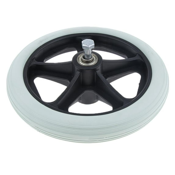 1pc 7"""" Solid Wheelchair Front Wheel Caster Supplies with 5/16'' Bea 7inch