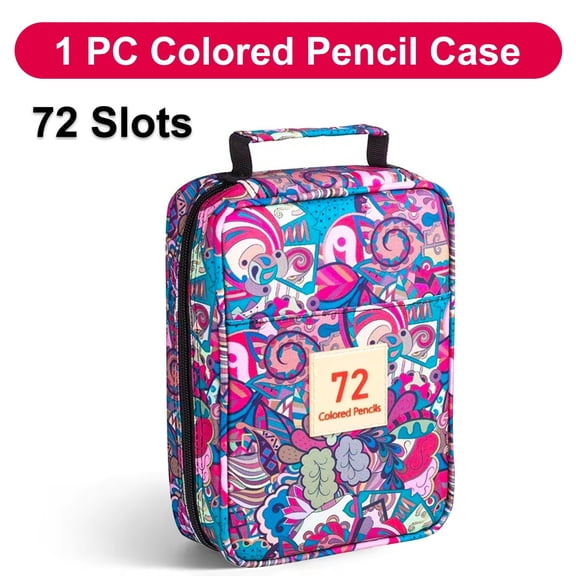 1pc 72/120/260-Slot Colored Pencil Case,with Zipper Closure,Multilayer Organizer for Artists,Pencil,Making It Portable