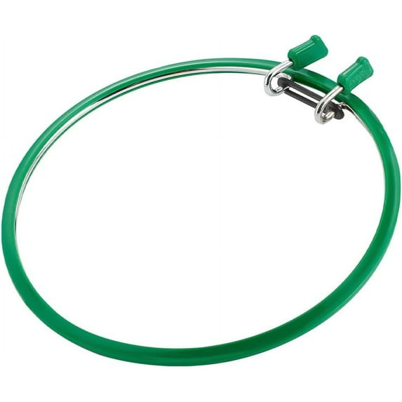 1pc 8.8x8.6x0.9 Inch Metal Green Embroidery Hoop Large Metal Spring Tension Embroidery Hoop Stitch Hoop Embroidery Frame for Embroidery and Stitch