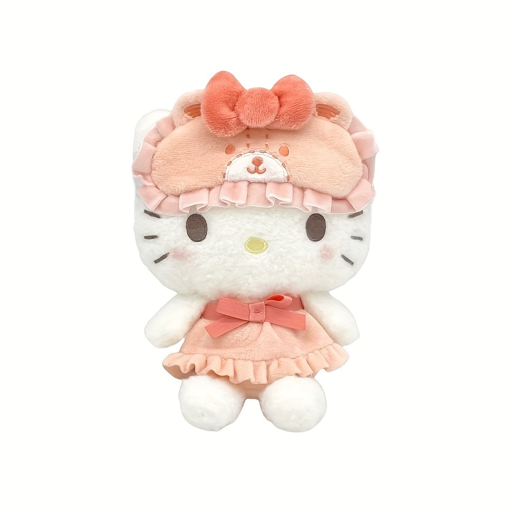 1pc, 8" Sleepy Hello Kitty Plushie, Pajama Hello Kitty Stuffed ...