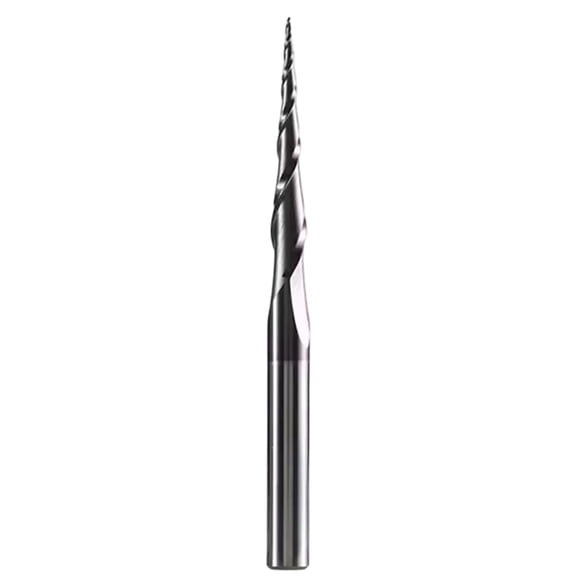 1pc 8mm Shank P2BC Carbide Taper Ball Nose End Mill R0.5-R2.0 for Wood Engraving R0.5