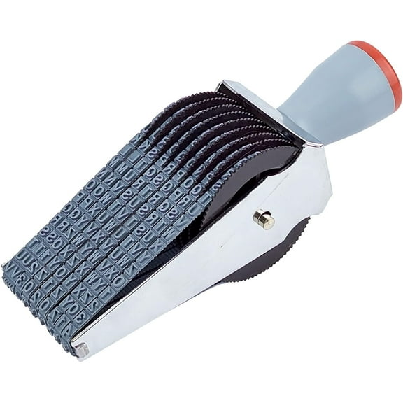 9 Digits Roller Stamp Personalized Wide Roller Stamp English Letter Number Punctuation Rubber Stamp Multi-Function DIY Scrapbooking Diary Making DIY