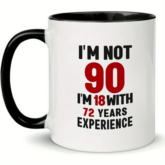 1pc, 90th Birthday Gifts For Women Men, 90 Year Old Birthday Gifts For Women, 90th Birthday Gift Ideas, Gifts For 90 Year Old Woman Man, 90 Yr Old Birthday, 90th Birthday Cups For Grandma Grandpa 11OZ