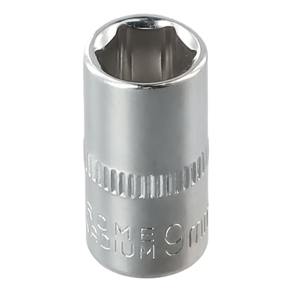 1pc 9mm 1/4in Head Hex Keys Socket Wrench Metric Double End Hexagons Sleeve