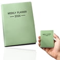 thumbnail image 1 of 1pc A7 Mini Weekly Planner Book, Portable Pocket-Sized Calendar Notebook with Notes Pages, Compact Daily Schedule Organizer for Work, and On-the-Go Planning, 1 of 9