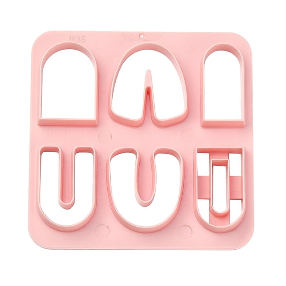 1pc ABS Cookie Cutters Arch Pink 100x100mm