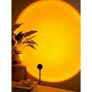 1pc ABS Projection Light, Modern Sun Pattern Sunset Lamp Projector For Home