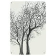 thumbnail image 1 of 1pc Abstract Black and White Tree Silhouette Iron Wall Art, 8x12 inch Forest Silhouette Metal Painting, Modern Home Decor, Minimalist Tree Branches Wall Hanging, 1 of 7