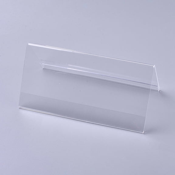 1pc Acrylic Card Holder for Desk Business Card Display Name Card Organizer Clear 20.1x10.35x9.65cm